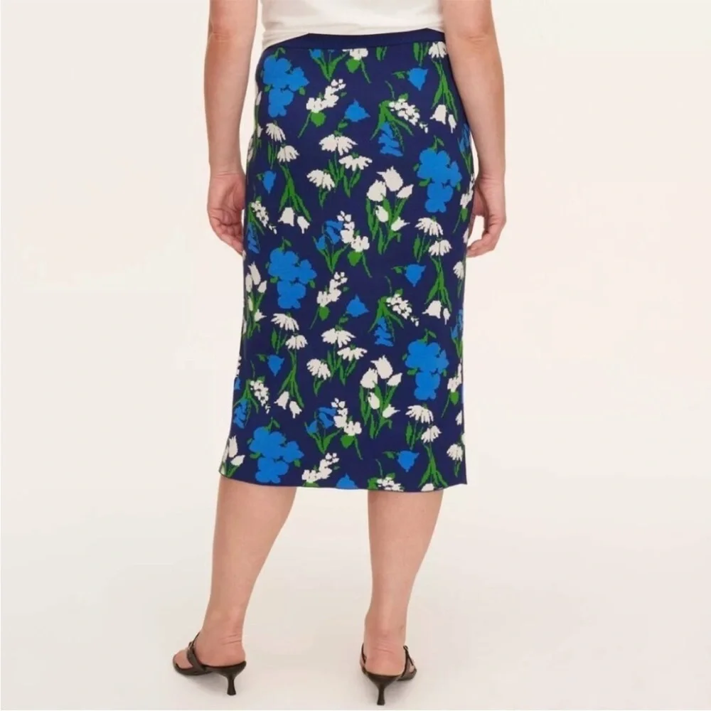 Kate Spade x Target Mixed Floral Sweater Midi Skirt NWT - Picture 2 of 6